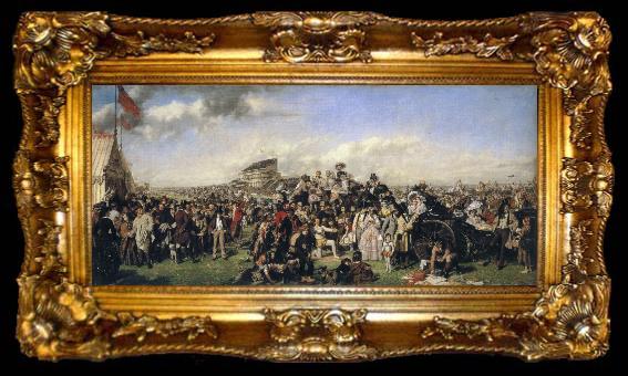 framed  William Powell Frith The Derby Day, ta009-2
